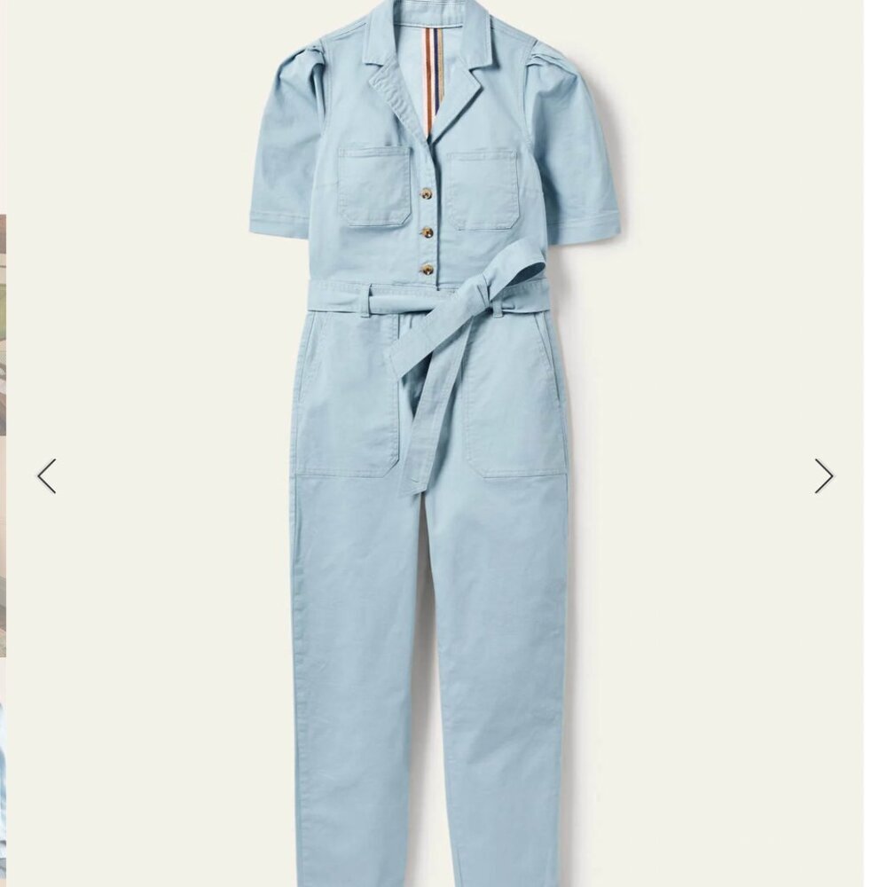 Boden Puff Sleeves Jumpsuit - Picture 3 of 13